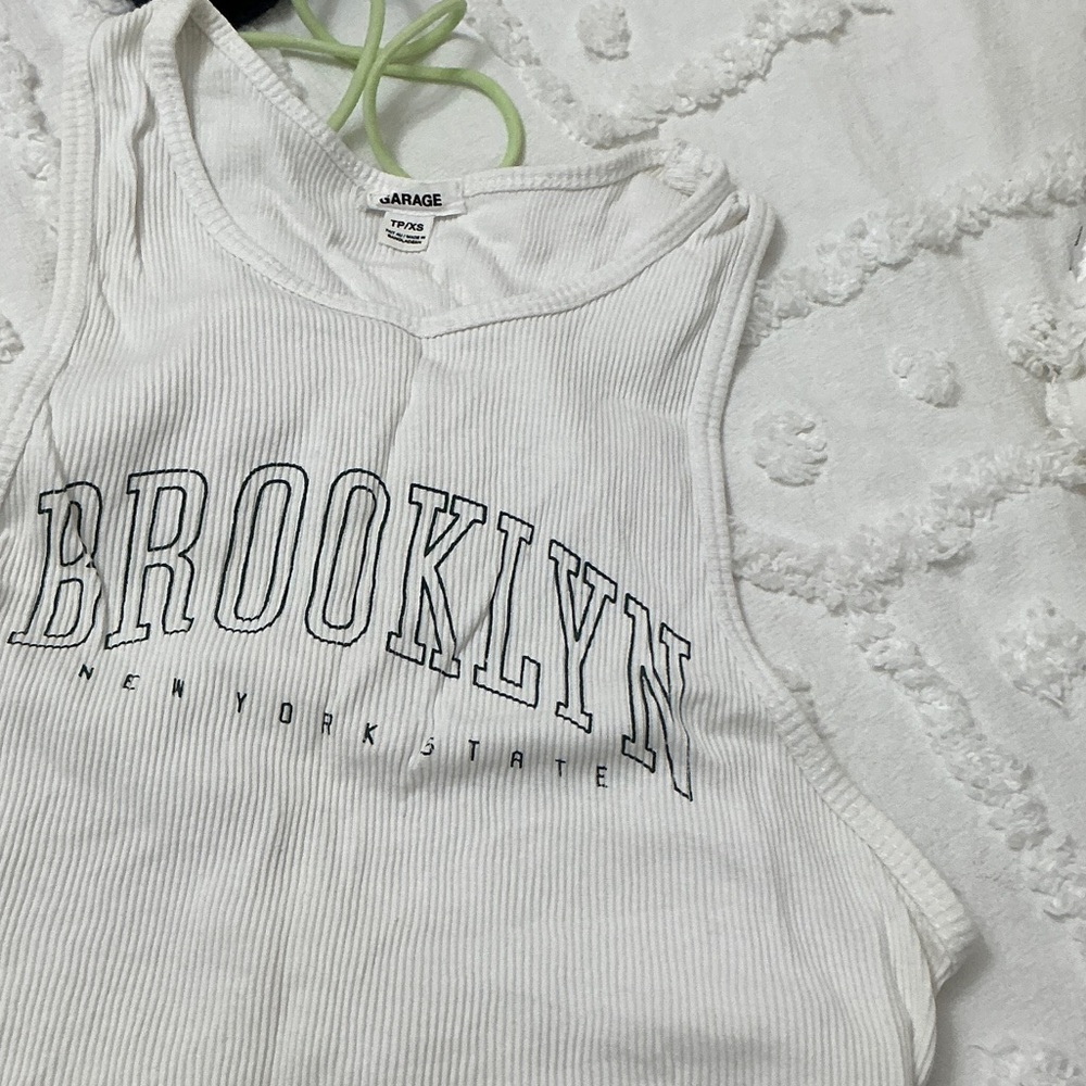 Garage White 'Brooklyn' Tank Top